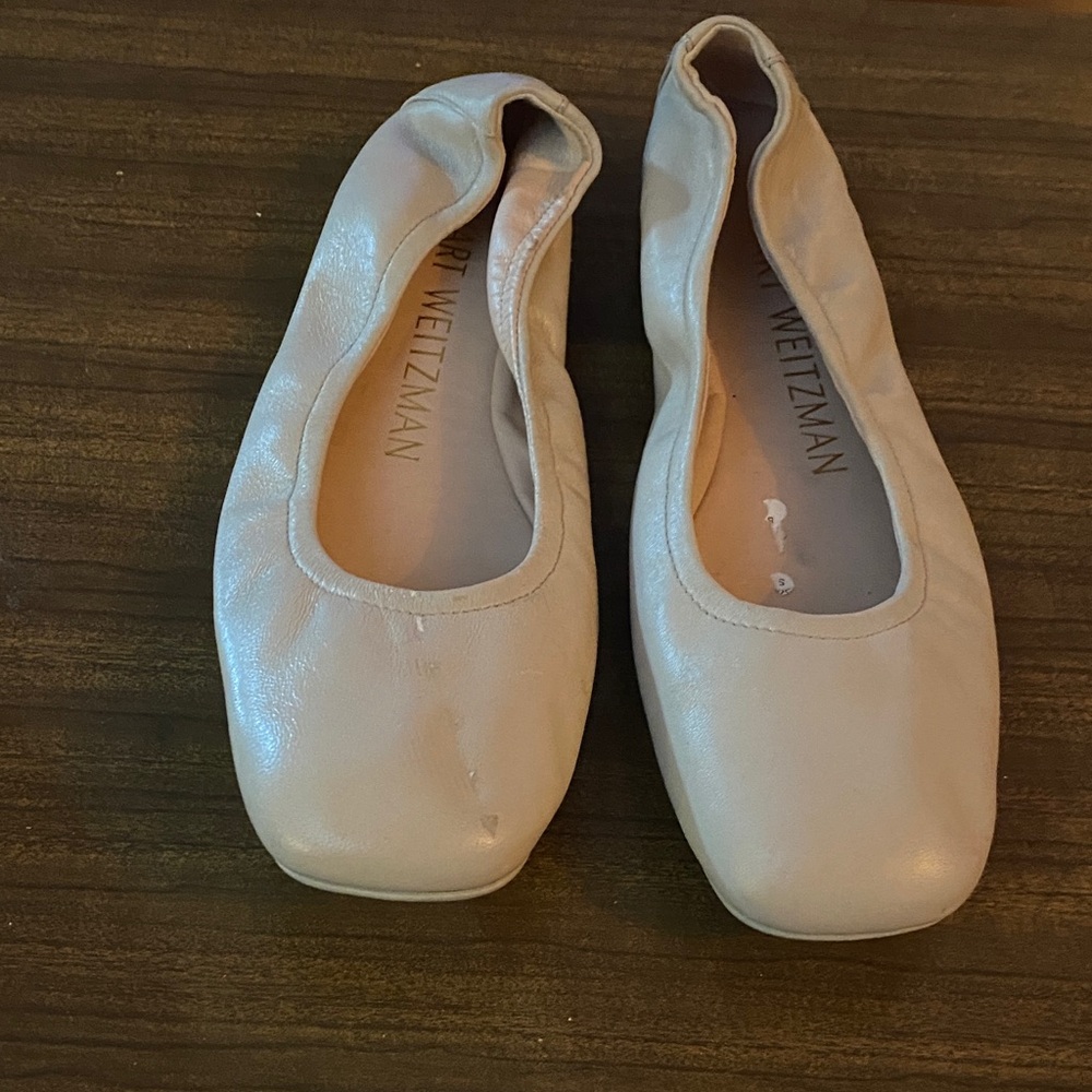 Stuart Weitzman Light Beige Ballet Flats
